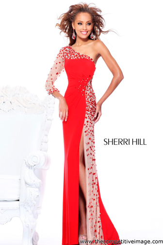 prom dress, sherri hill